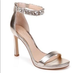 Badgley Mischka Crystal Ankle Strap Sandal